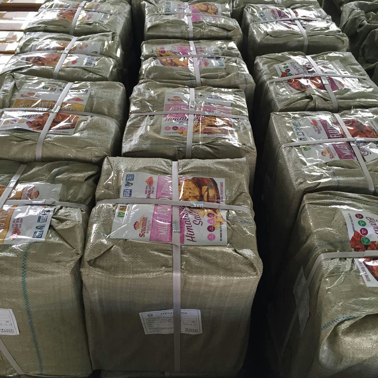 Packed pictures of plastic packaging bags